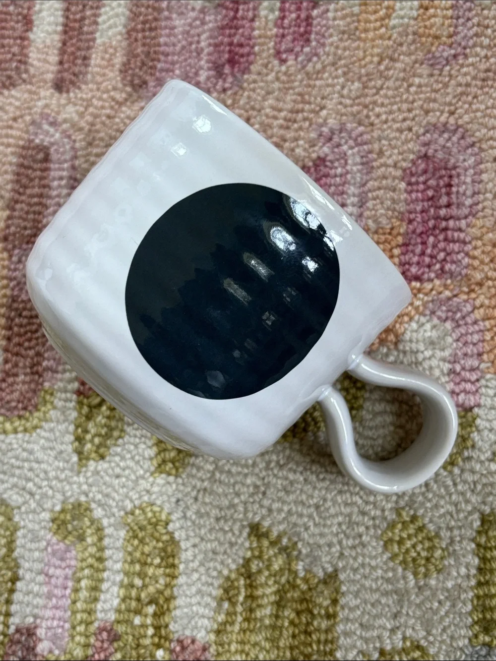 Crate&Barrel Camilla Engdahl ELSA Mug rare discontinued EUC ribbed ceramic